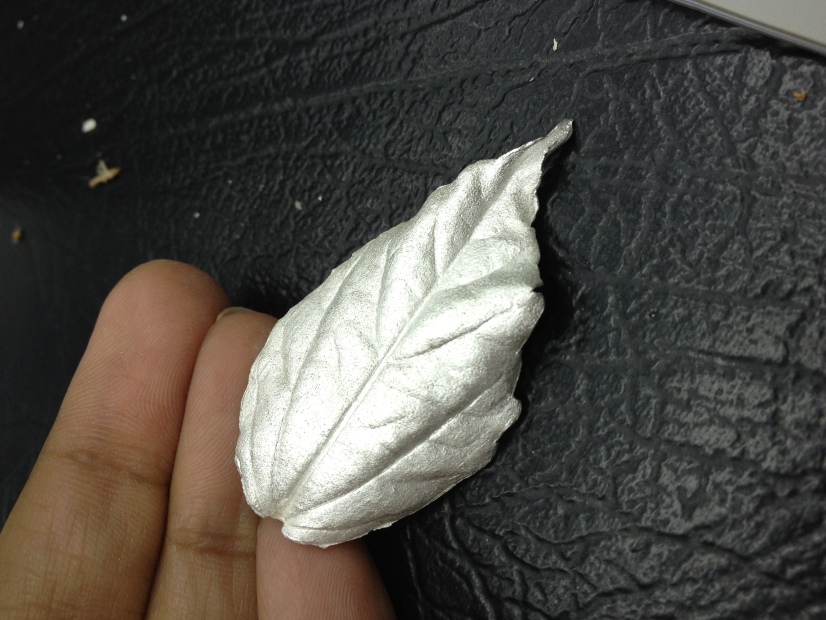 Ready. Not yet polished. But oh so pretty :) I wish I had a Maple leaf!